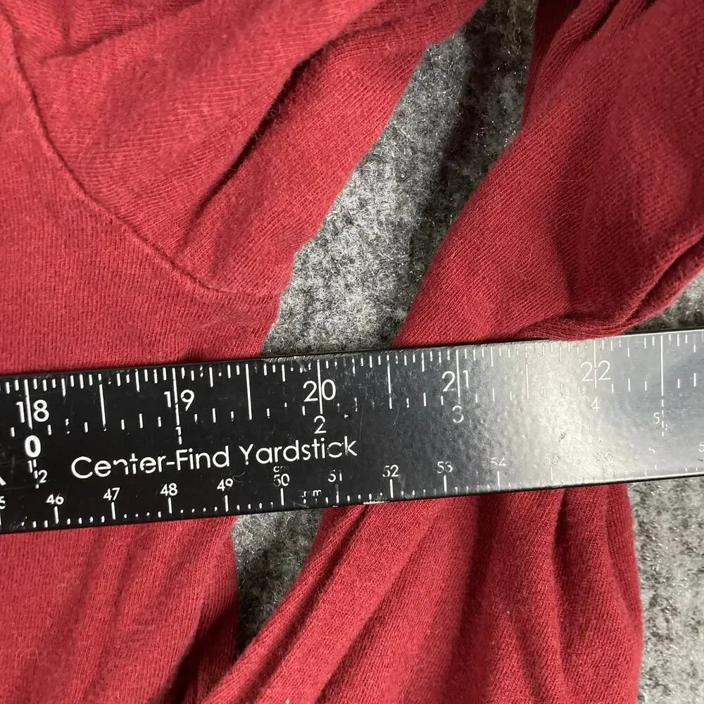 The North Face T‎ Shirt Mens S Red Long Sleeve Logo Graphic Casual